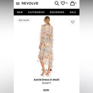Revolve size M floral dress. NWT.